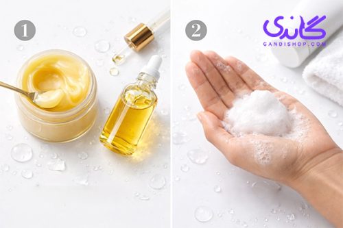 پاکسازی دو مرحله‌ای پوست برای حذف کامل ضدآفتاب